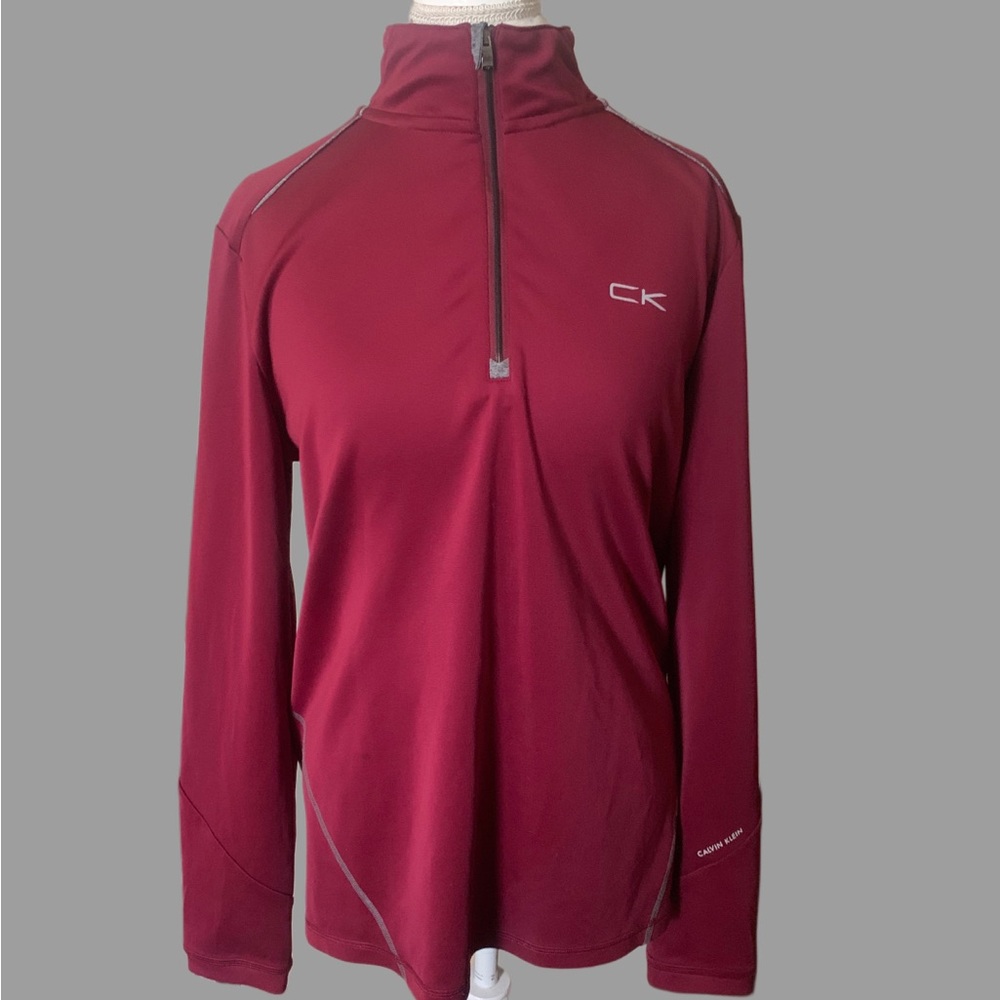 Calvin Klein Burgundy Pullover - image 1
